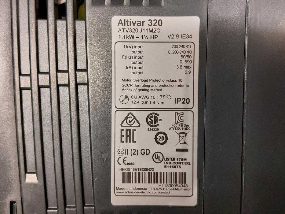 Falownik 1,1 kW Altivar ATV320