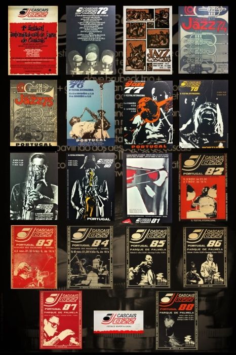 Cartaz Poster raro Cascais Jazz (1971 a 1988), tamanho 50x70cm