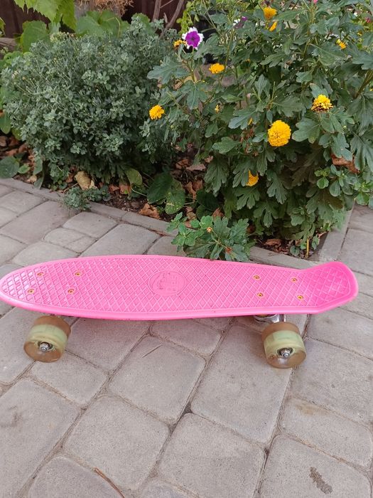 Скейт пеніборд рожевий