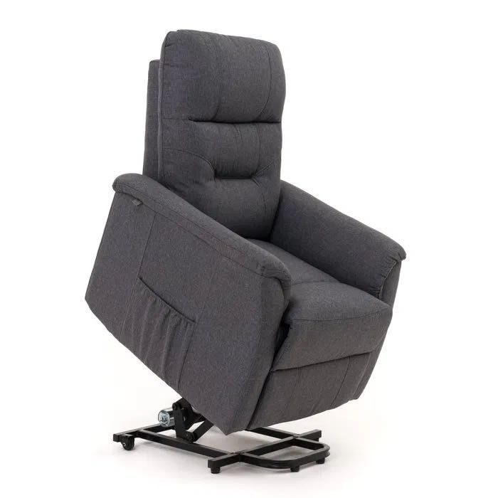Fotel wypoczynkowy rozkładany z podnóżkiem elektryczny