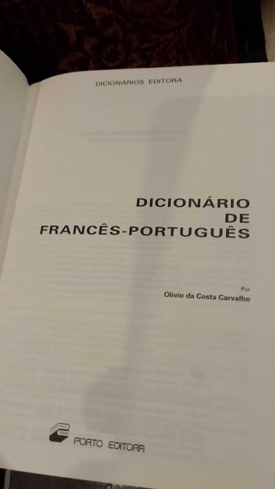 Dicionário de Francês / Português - Olívio da Costa Carvalho