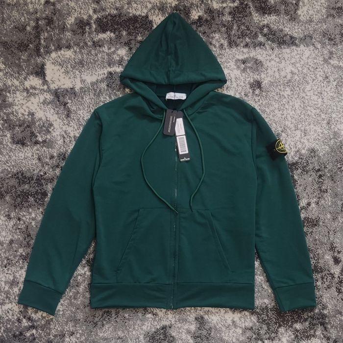 РОЗПРОДАЖ! Зіп-худі Stone island Темно-зелена | Зелена зіпка Стон Айленд  | Темно-зелений Кофта Стонік