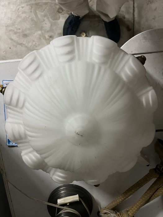 Conjunto de candeeiros de porcelana