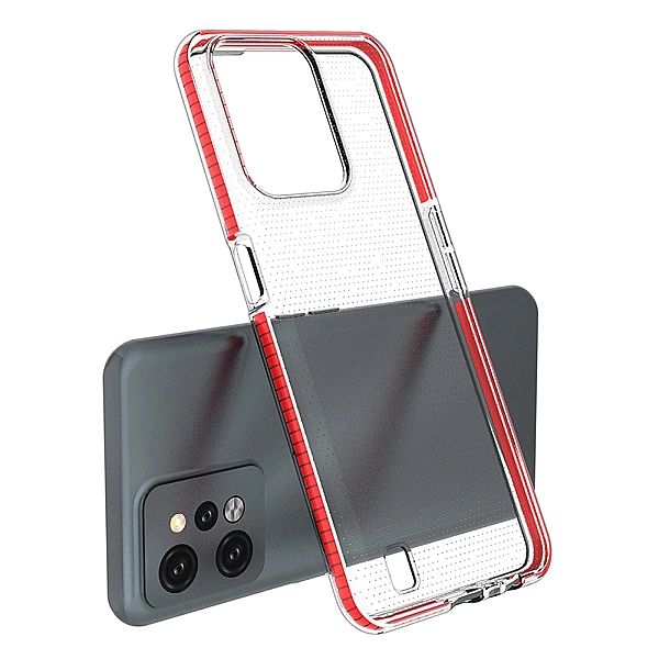 Spring Case etui Realme C31 silikonowy pokrowiec z ramką jasnoniebiesk