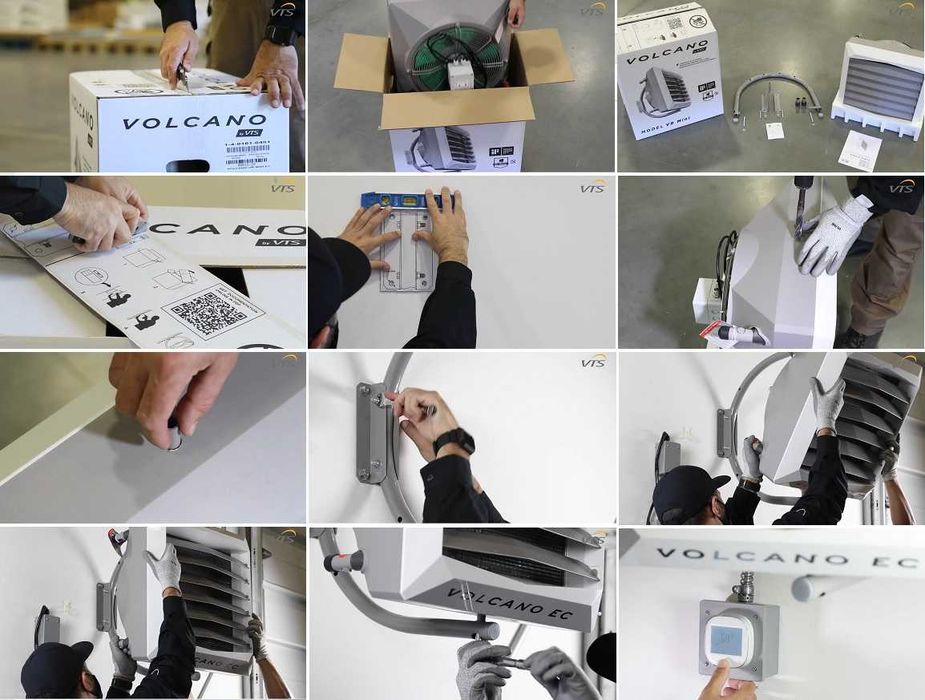 Тепловентилятор водяний Volcano для обігріву теплиці теплиць парників