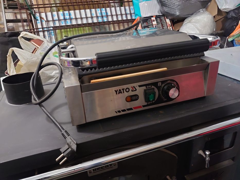 Grill Kontaktowy Panini YATO Gastro – Stan Bardzo Dobry
