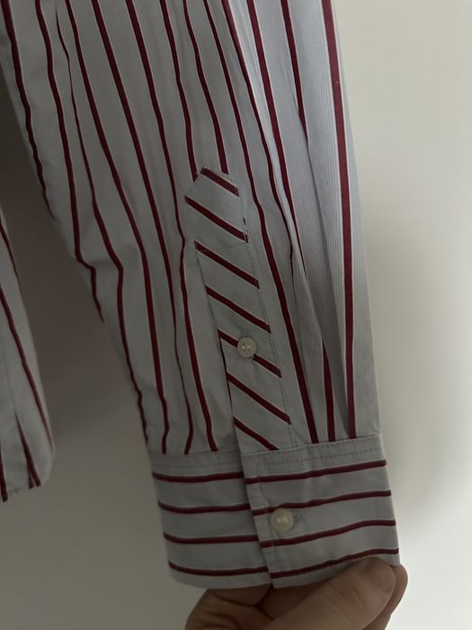 Nowa koszula męska z długim rękawem Tommy Hilfiger rozmiar 44 w prążki