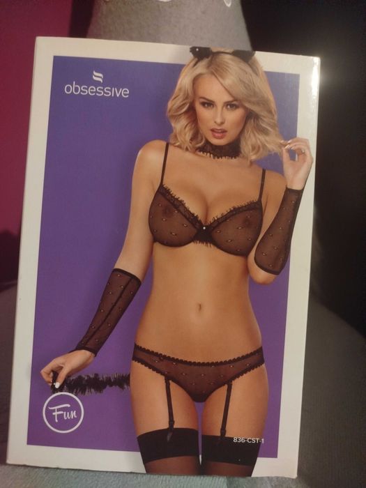 Seksowne przebranie kocicy ,strój erotyczny kotka, Obsessive L/XL nowe