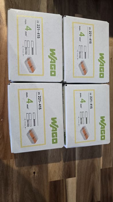 Wago 5xAWG 24-12 CU 221-415  4 szt.