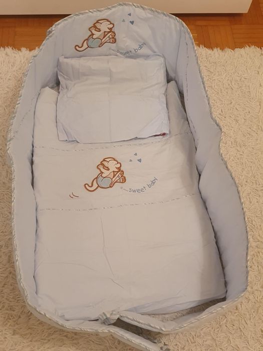 Zestaw pościeli do łóżeczka z ochraniaczem