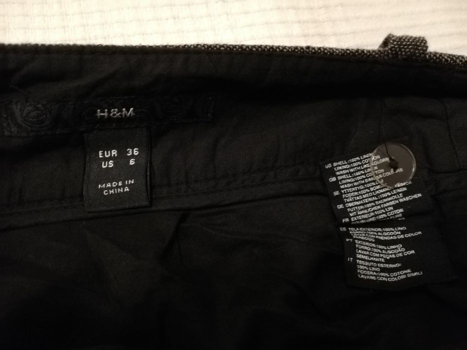 Spodnie hm 36 materiałowe