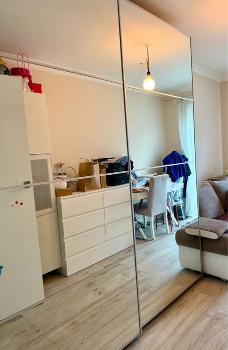 Szafa ikea PAX, 200x235, lustra, szuflady, półki, bardzo pojemna