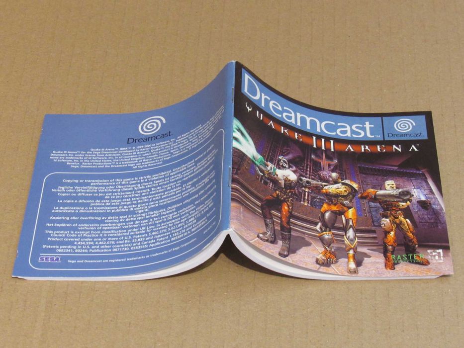 Manual do jogo Sega Dreamcast Quake III Arena