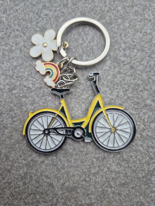 Breloczek rower żółty