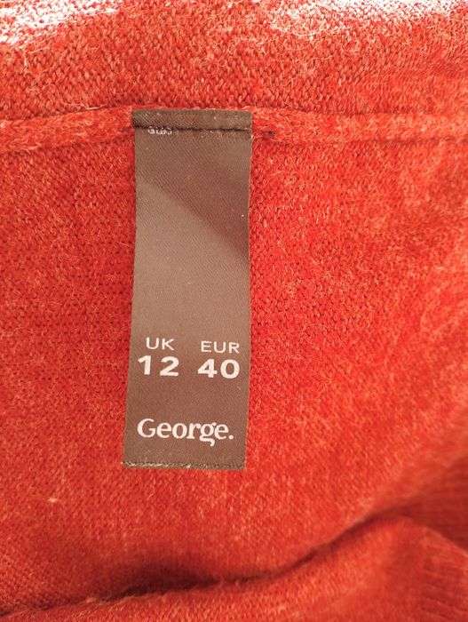 Bordowy kardigan, George, rozmiar 40