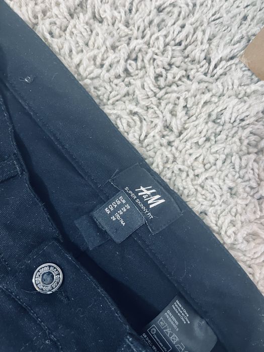 Rurki jeansy czarne meskie Hm rozm 29 S basic
