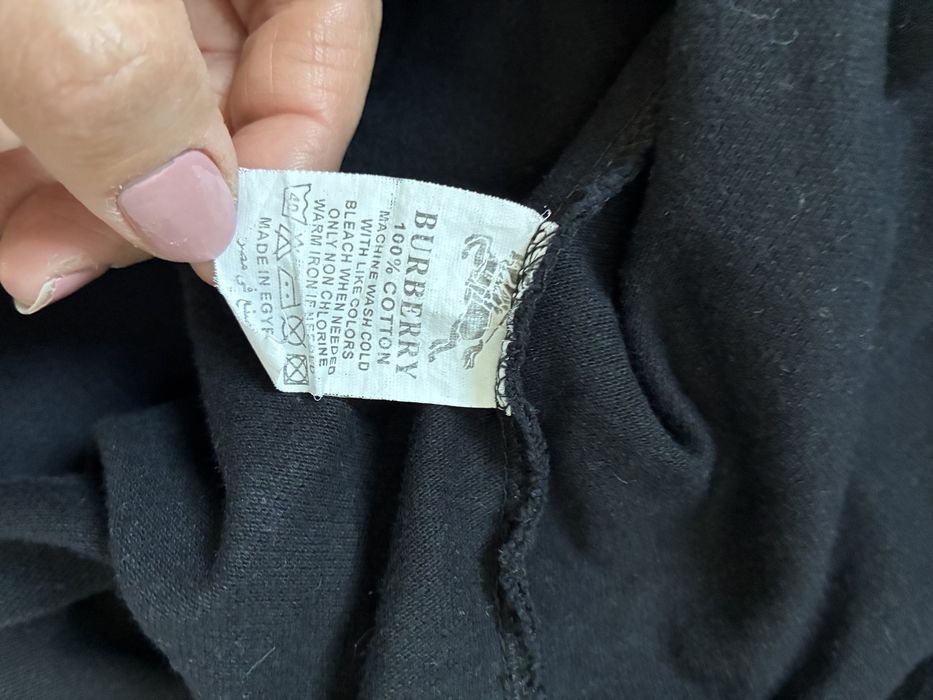 Czarna koszulka polo rozm xxl Burberry