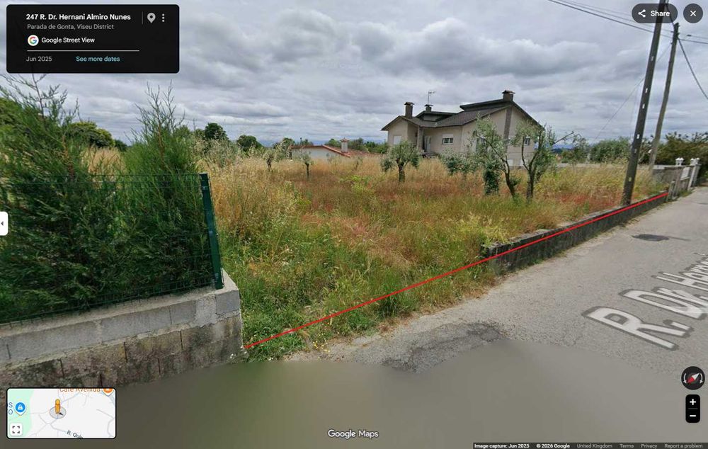 Terreno Urbano para Construção – 1.526 m² – Parada de Gonta, Tondela