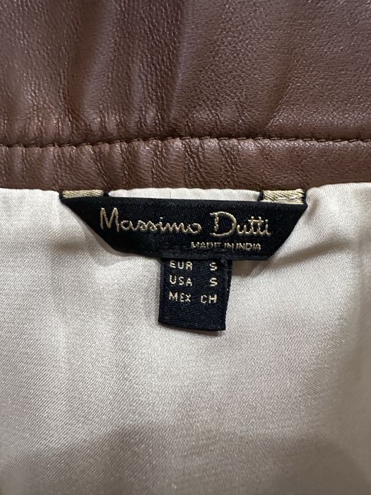 Шкіряна спідниця Massimo Dutti S