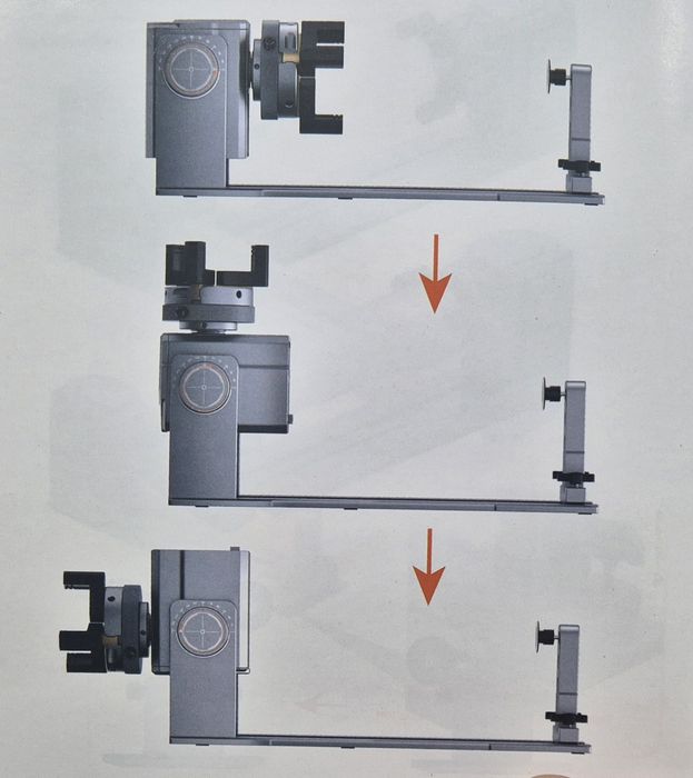 Mandril rotativo para gravadora a laser