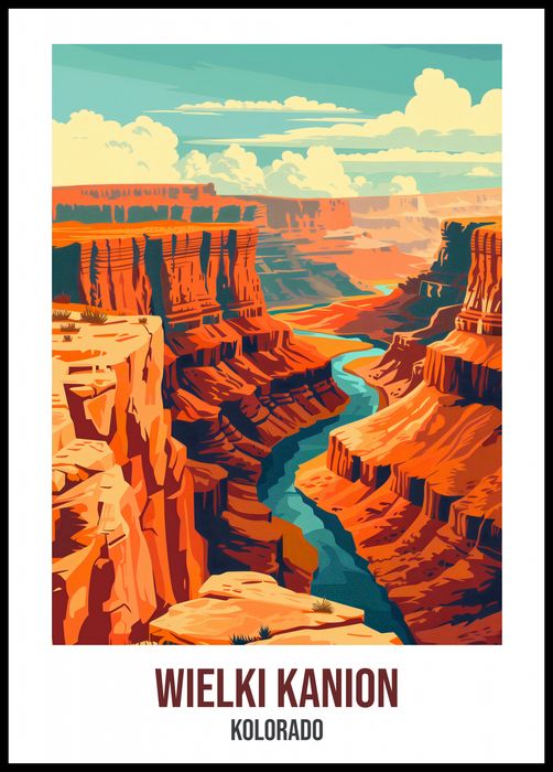 Plakat 64x90cm Wielki Kanion