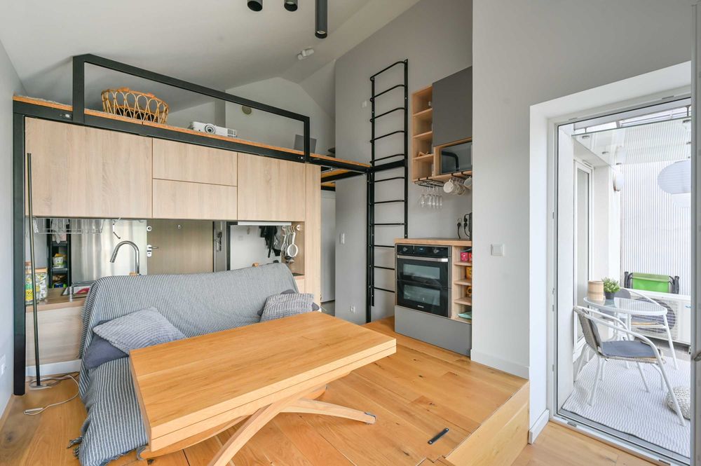 Unique, cleverly designed 30 m² apartment in Bronowice