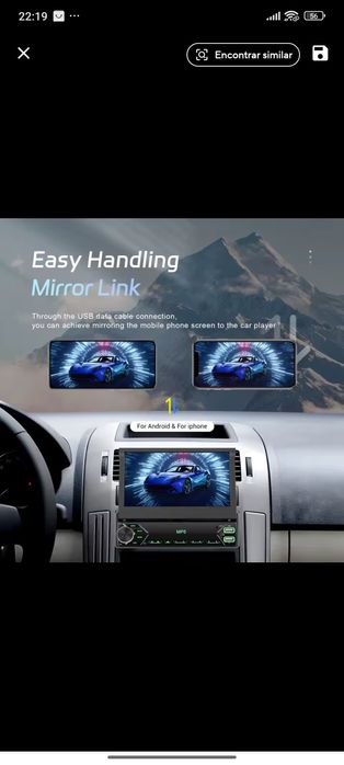 Rádio TOP 1DIN com bluetooth