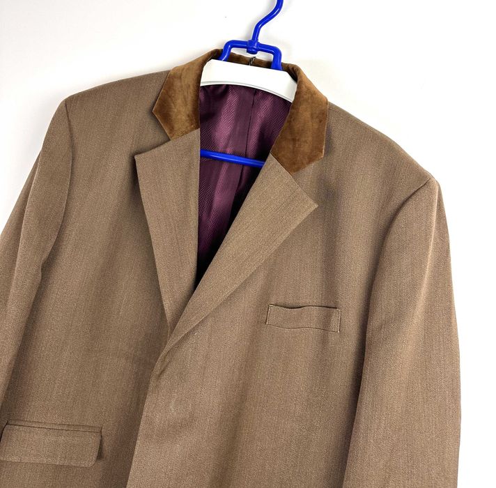 Płaszcz wełniany brytyjski styl country długi elegancki unisex r. M/L