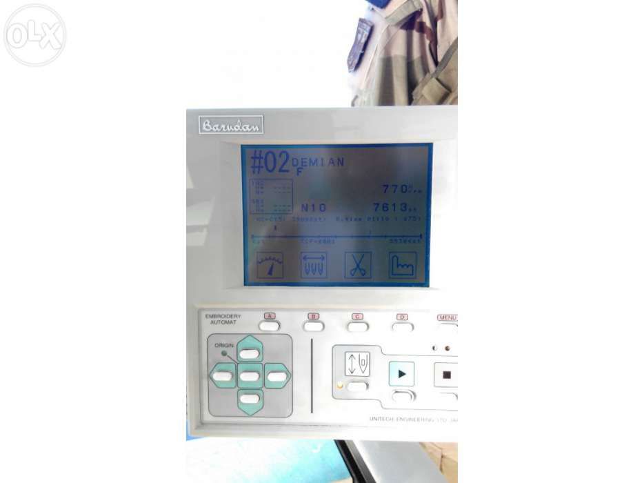 Maquina bordar Barudan Bent ZQ201U