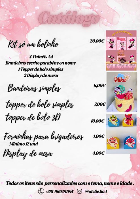 Decoração personalizada
