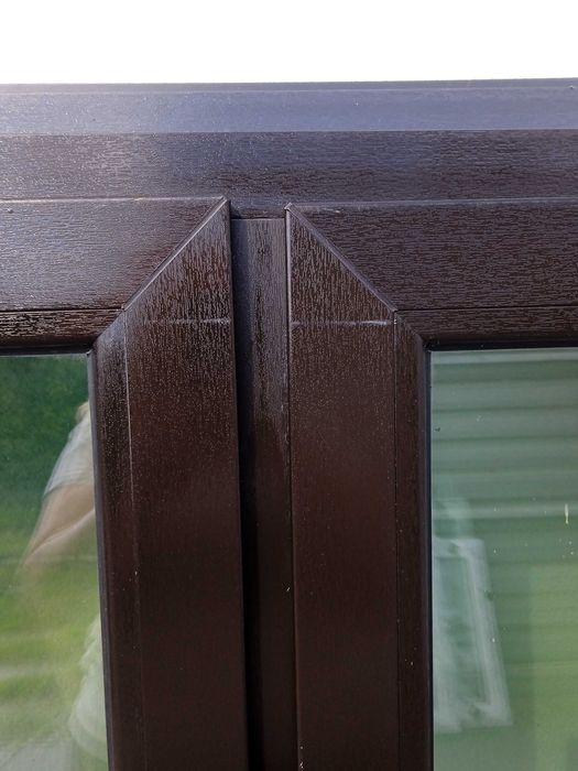 Okno dwuskrzydłowe 182x138,5 brąz czekoladowy / nowe OKAZJA