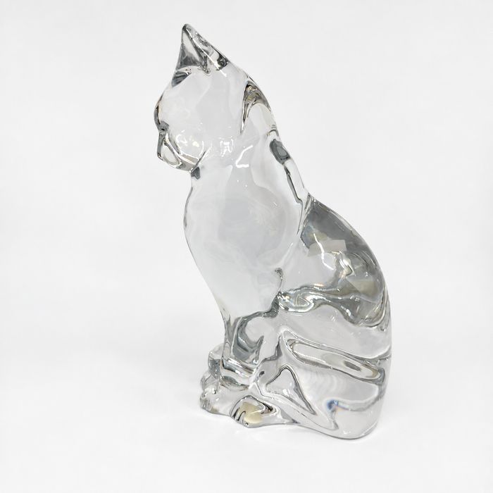 NOVO - Baccarat - Grande gato sentado