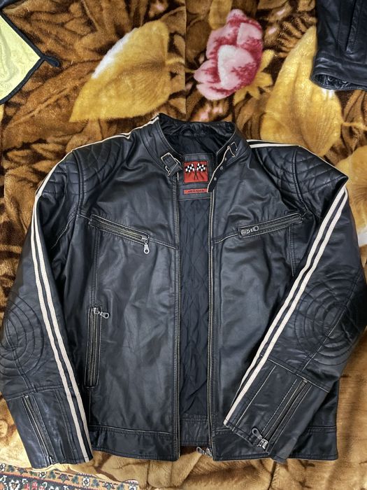Шкіряна мотокуртка Abrams