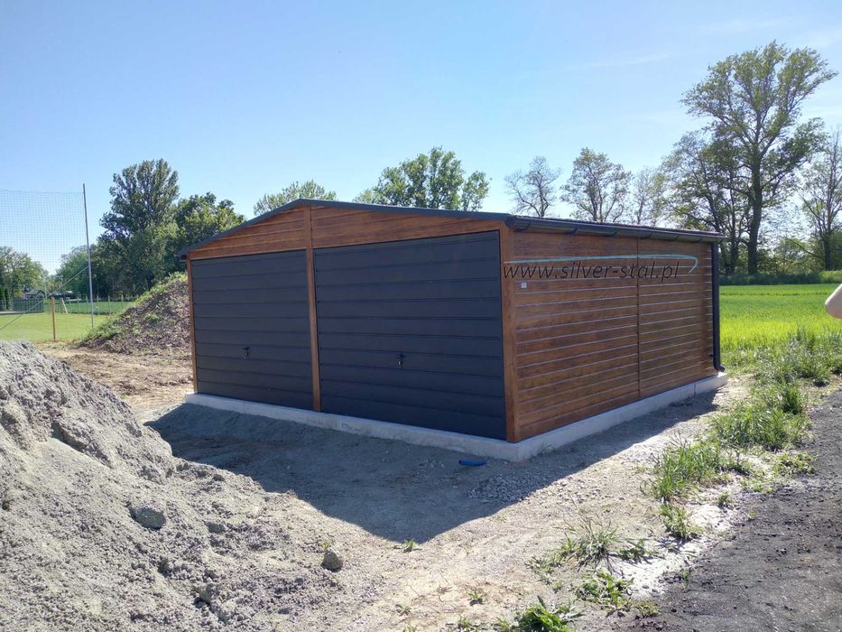 Garaż blaszany 6x6 6x5 , wiaty , hale , garaże blaszane, Silver-Stal PROMOCJA