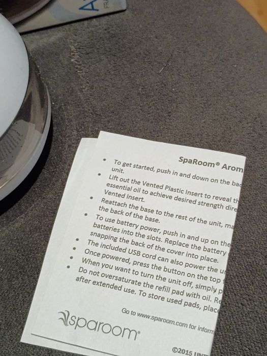 Aromafier Sparoom – przenośny dyfuzor zapachowy / aromaterapia