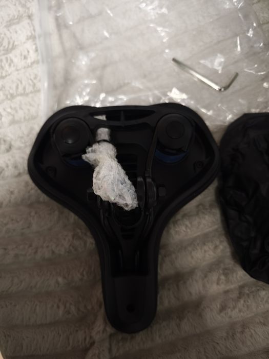 Selim de bicicleta oGoDeal em gel confortável, azul, para homem e mulh