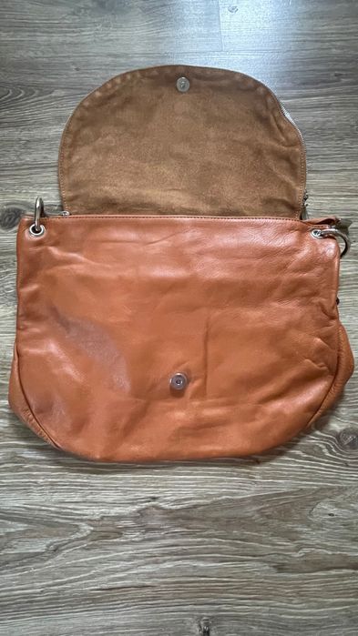 Brązowa skórzana torebka Borse In Pelle