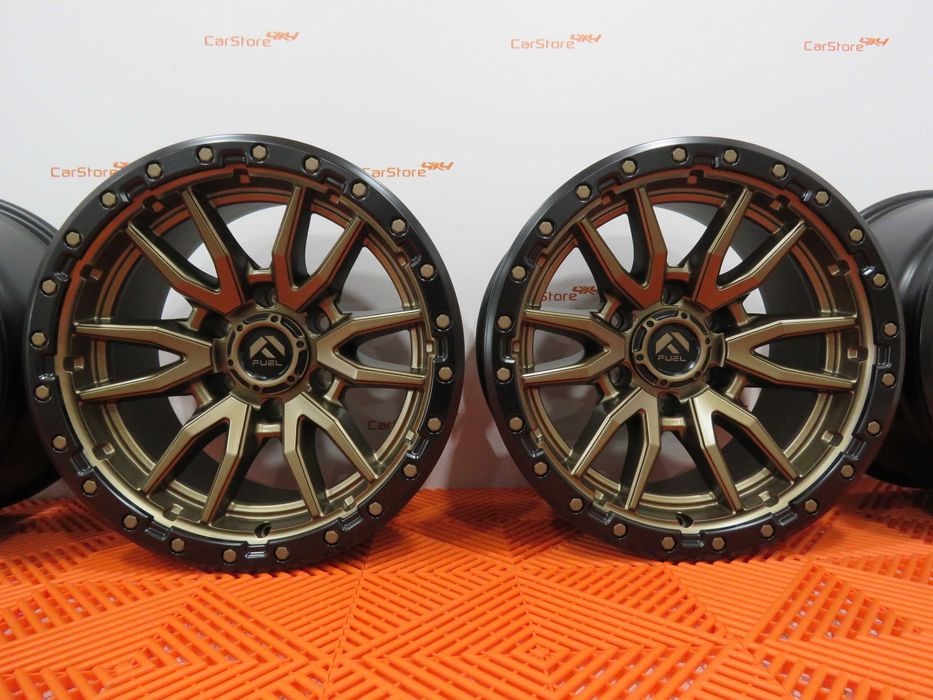 Jantes Fuel Rebel 17 x 9j et -12 6x139.7 106.1 Look Beadlock