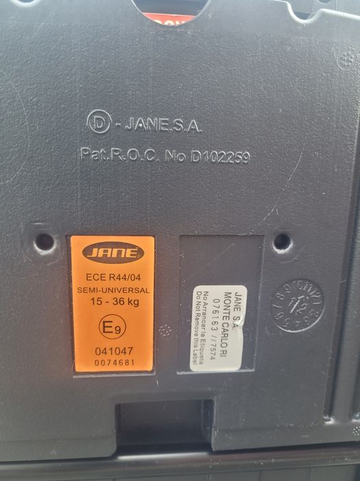 Fotelik samochodowy Jané Montecarlo R1  15-36 kg ISOFIX, regulowany