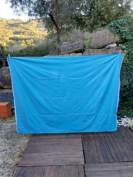 Conjunto de Roupa de cama básica azul simples
