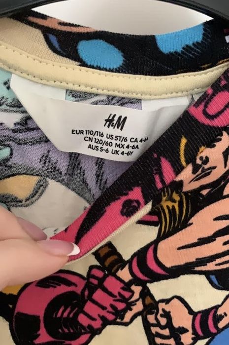 H&m футболка marvel для хлопчика 4-6 років 110-116