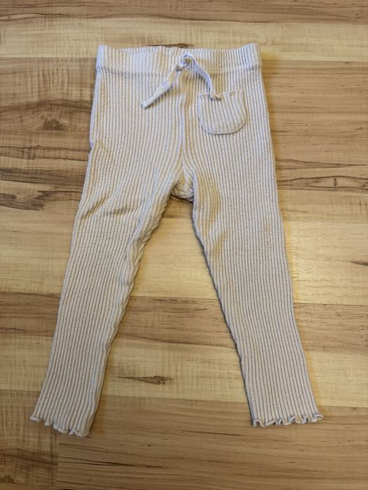 Bezowe spodnie Zara rozmiar 92cm
