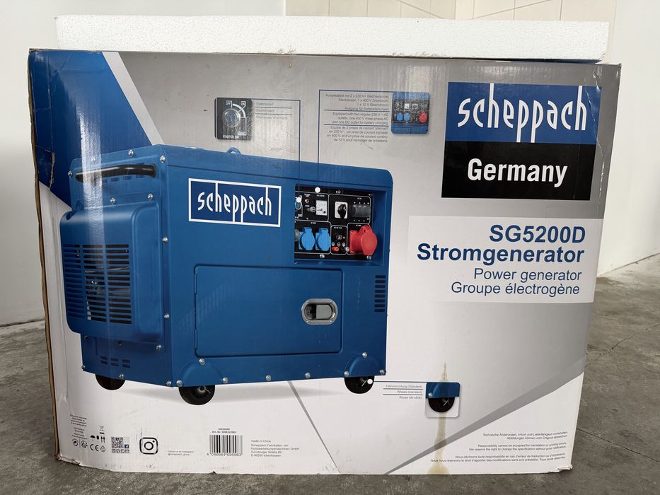 Дизельний генератор Scheppach SG5200D (Germany)