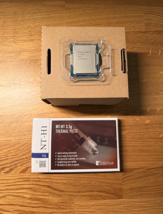 Intel core i5-12400 + тремопаста Noctua + новий кулер Intel