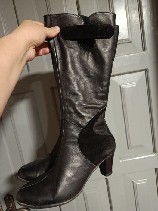 Сапоги 39размер кожаные