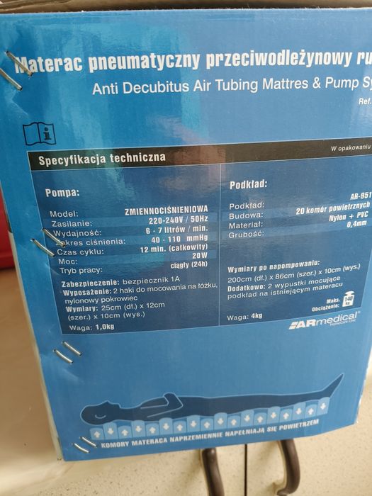 Materac przeciwodleżynowy