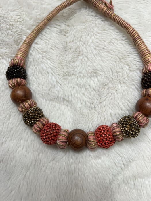 Naszyjnik ręcznie robiony korale bohemian boho etno etniczny 26