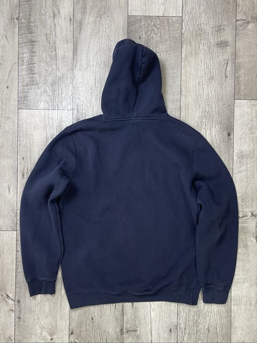 Champion кофта балахон 2XL размер толстовка синяя с принтом