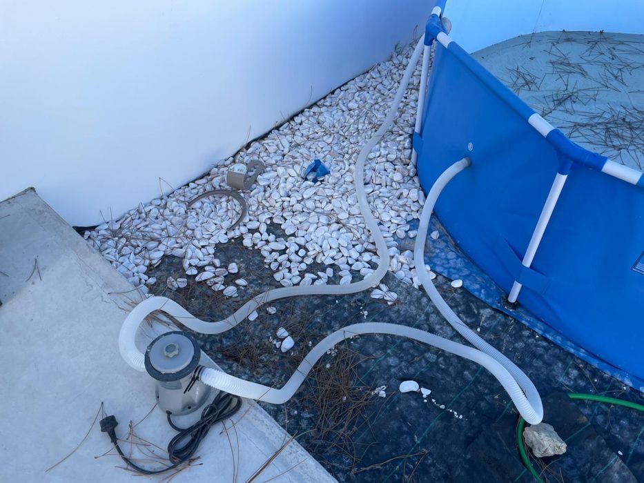 Piscina Steel Pro tubular circular 305x76cm + bomba e filtro