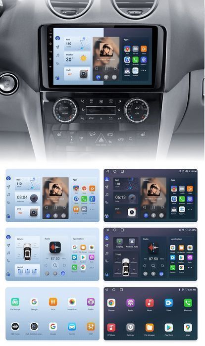 Mercedes ML W164 GL X164 – Radio Android 9” CarPlay